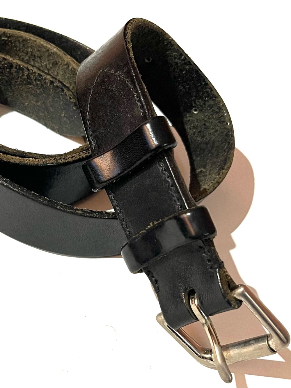 Polo Ralph Lauren Vintage Men's Black Leather Belt